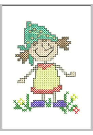 Cst073 - CS stick girl in hat